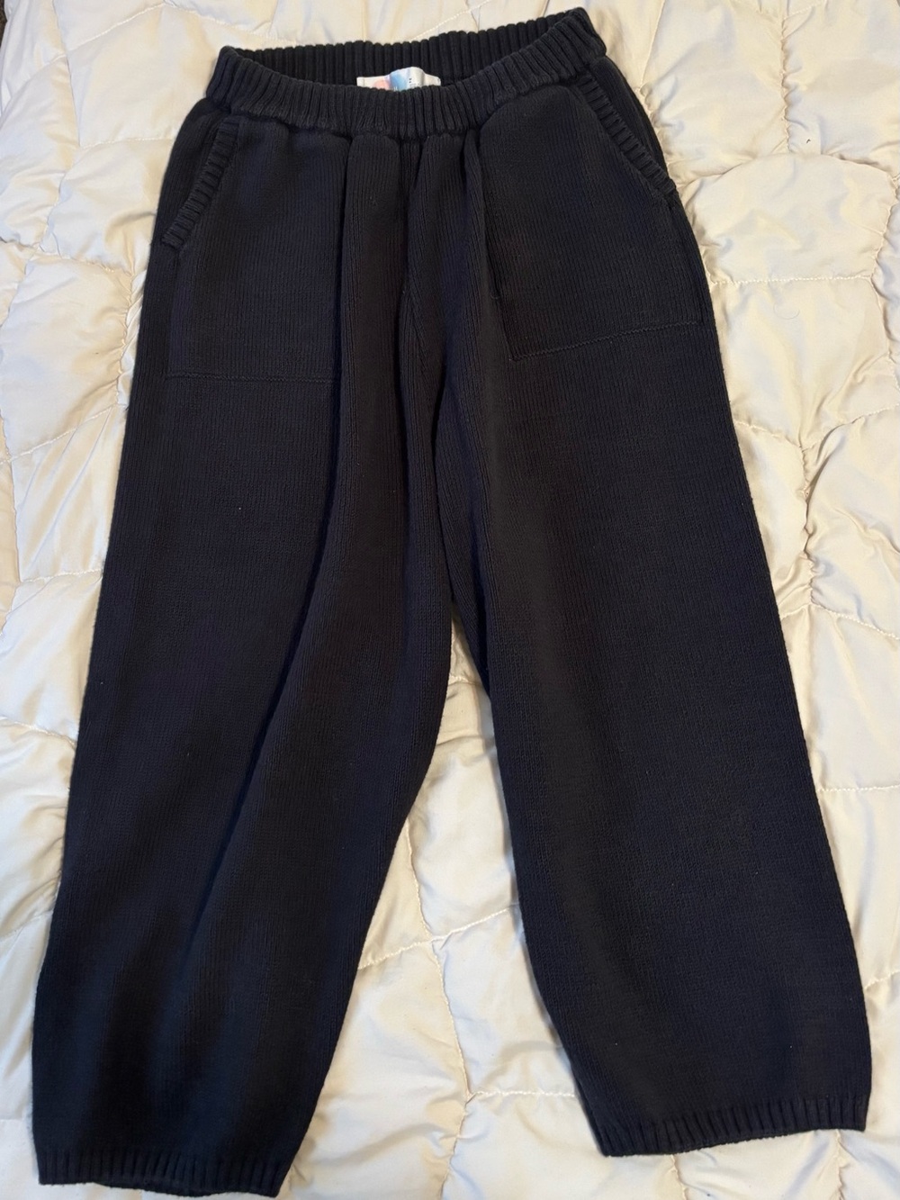 Black Knit Lounge Pants